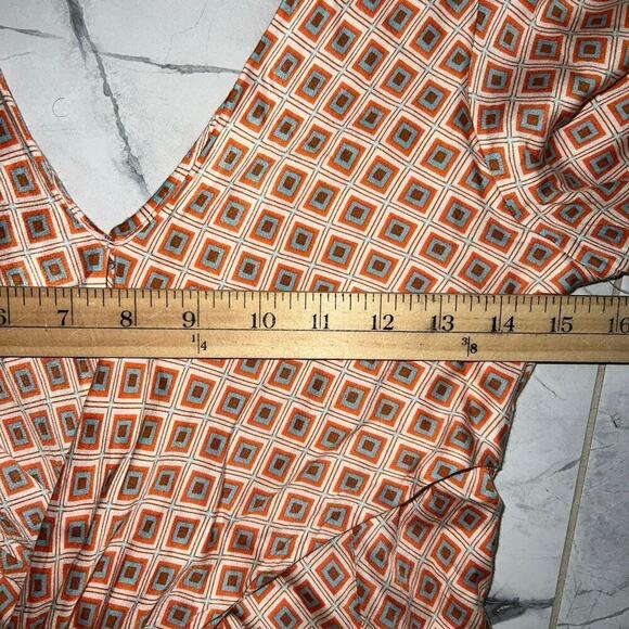 Free People NWT It Takes Two Geometric Print Collared Open Back Dress Size S - Picture 8 of 15